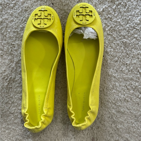 Tory Burch lemon green flats shoes - Picture 7 of 9
